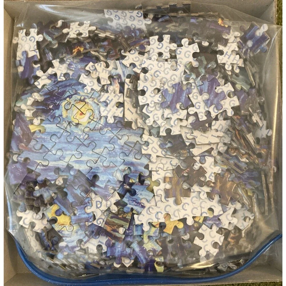 Museum Collection Starry Night 1000 Piece Puzzle Van Gogh Complete Difficult